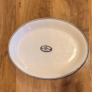 Large Beautiful Oval Ceramic Serving Platter